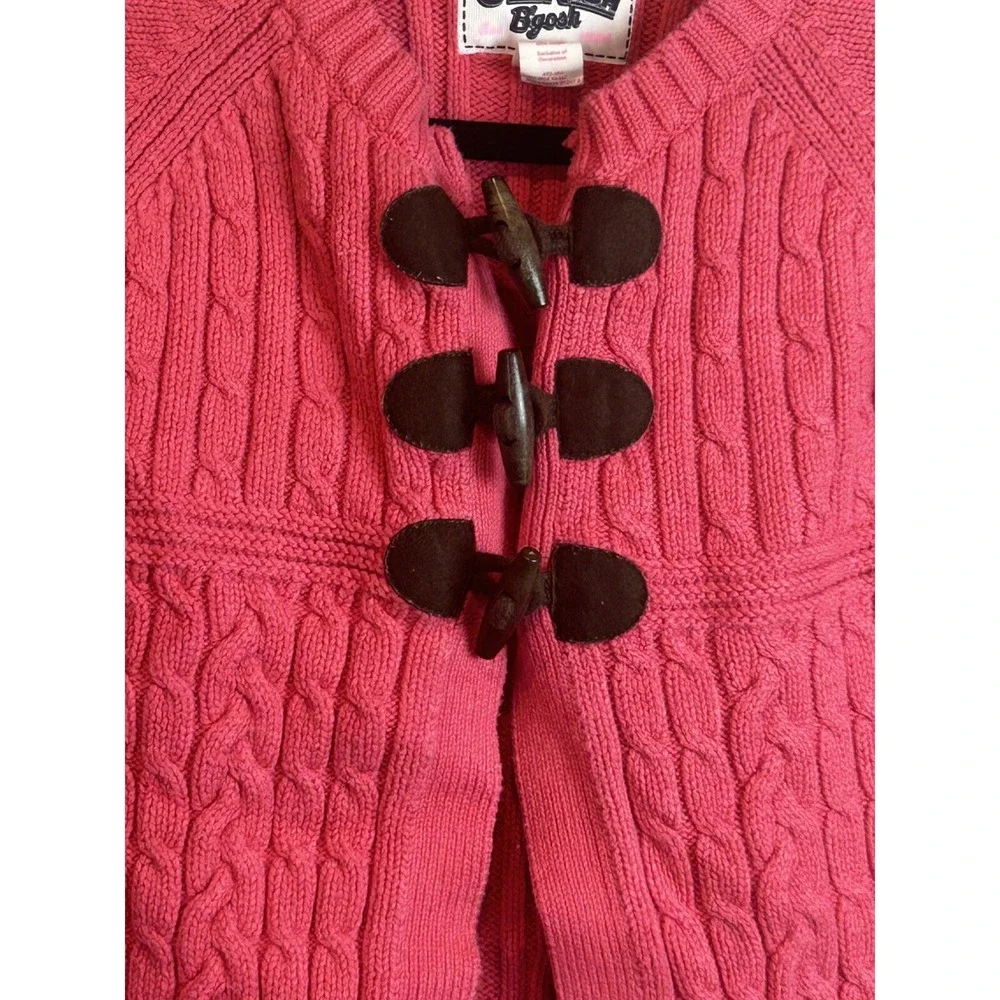 Oshkosh B'gosh Pink Cable‎ Knit Sweater Sz 10